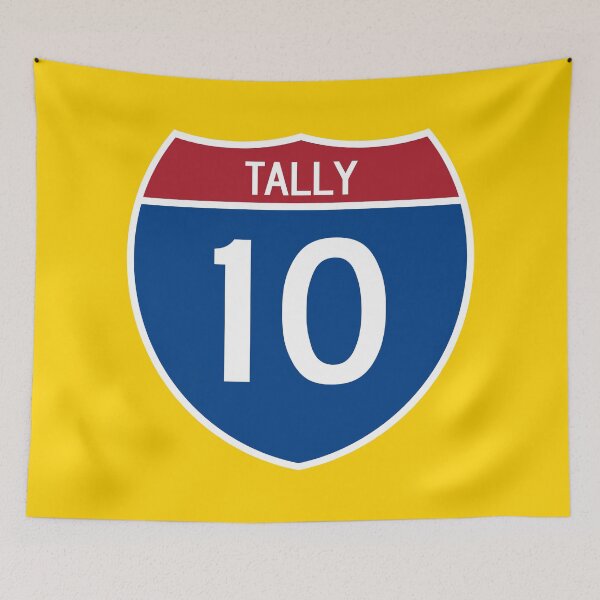 Item preview, I-10 Tally Interstate Sign designed and sold by Karate Octopus.