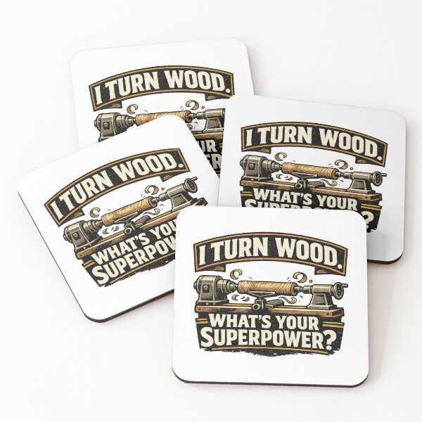 Item preview,  Woodturning Superpower Vintage Badge designed and sold by AleksKos.
