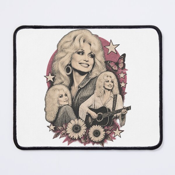 Item preview, Vintage Distressed Dolly Parton Inspired Retro Music Fan Design designed and sold by SilverNox.