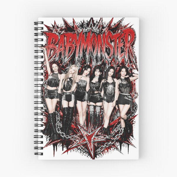 Item preview, Heavy Gothic Metal Logo BABYMONSTER All Members Live designed and sold by Valereekmerch.
