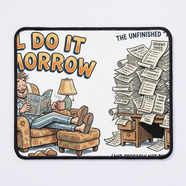 Item preview, I'll Do It Tomorrow Funny Procrastination Relatable Design designed and sold by meghnad.