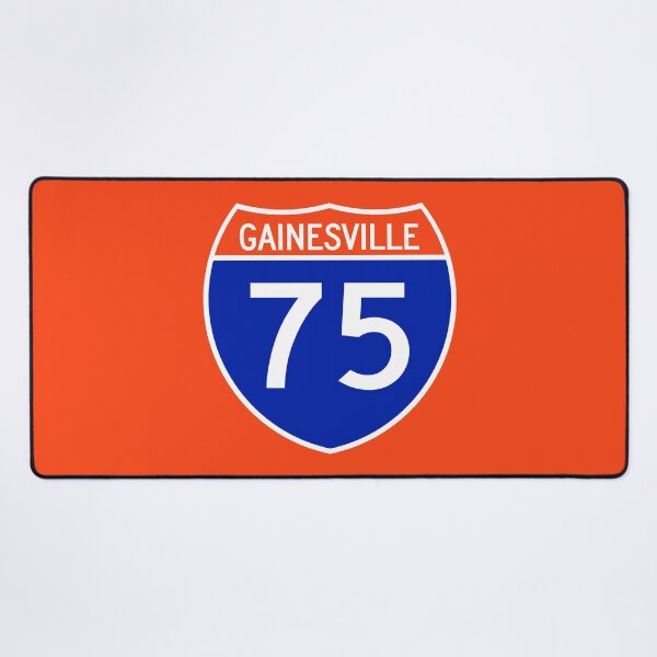 Item preview, I-75 Gainesville Interstate Sign in Orange and Blue designed and sold by Karate Octopus.