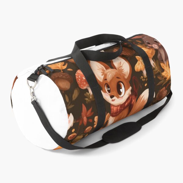 Item preview, Cute Autumn Fox Bunny Fall Woodland Pattern designed and sold by NicolasGlowArt.