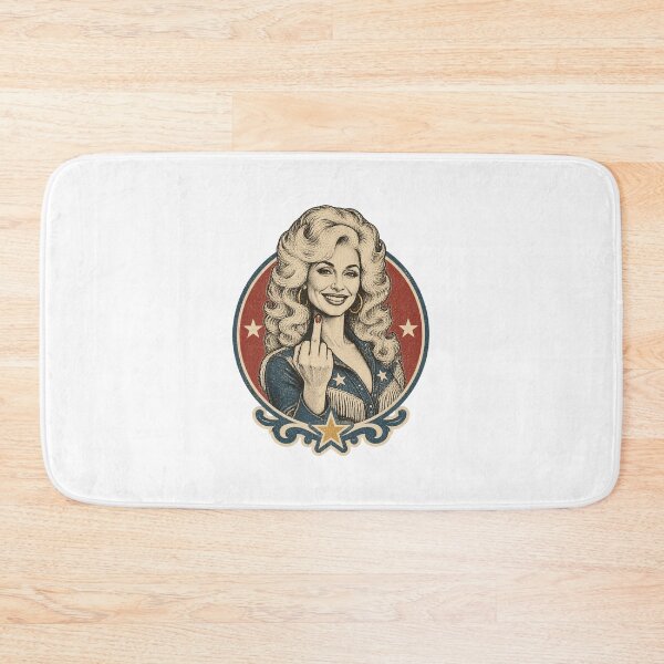 Item preview, Dolly Parton Retro Middle Finger Country Music Vintage Style Graphic Design designed and sold by SilverNox.