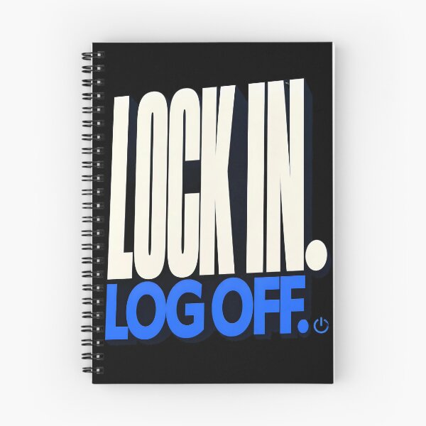 Item preview, Bold Lock In Logoff Logo designed and sold by Fun2Fentastic.