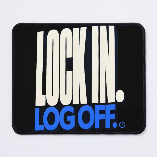 Item preview, Bold Lock In Logoff Logo designed and sold by Fun2Fentastic.