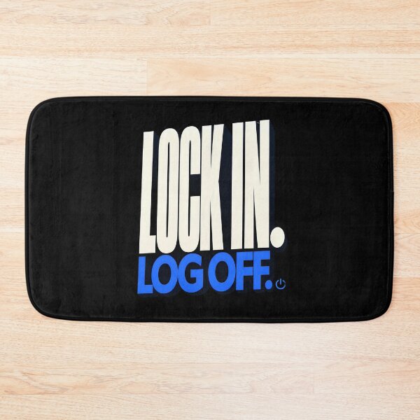 Item preview, Bold Lock In Logoff Logo designed and sold by Fun2Fentastic.