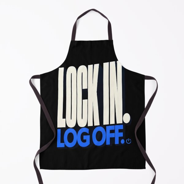 Item preview, Bold Lock In Logoff Logo designed and sold by Fun2Fentastic.