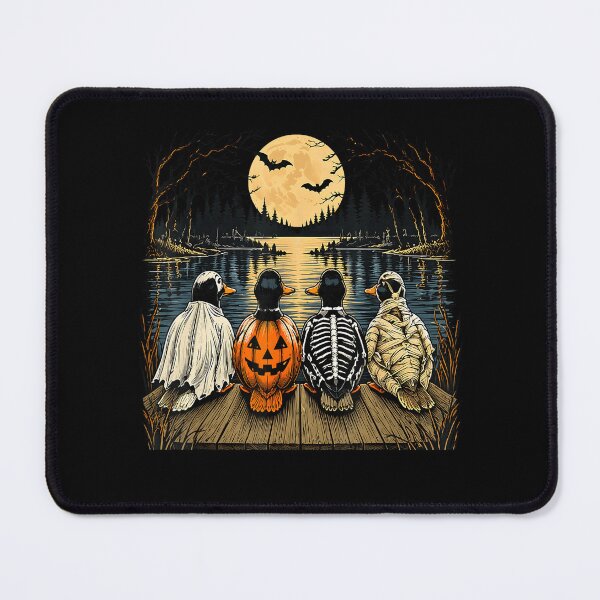 Item preview, Halloween Ducks Watching the Full Moon designed and sold by VioletNance.