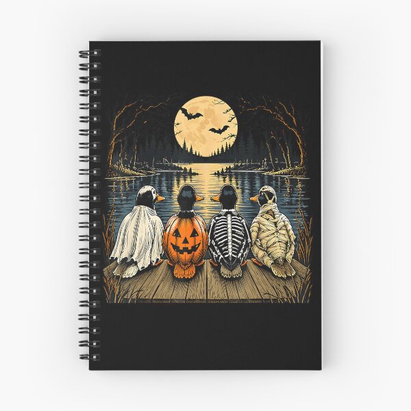 Item preview, Halloween Ducks Watching the Full Moon designed and sold by VioletNance.