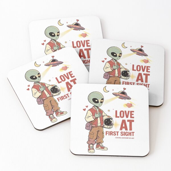 Item preview, Love At First Sight Alien Astronaut designed and sold by NatalieJeans.