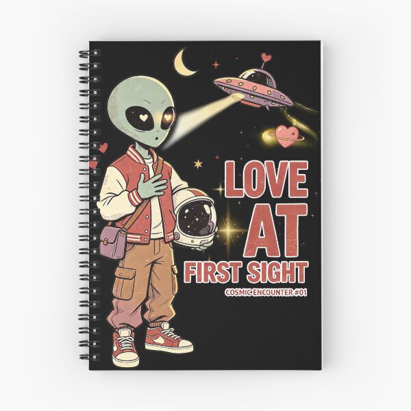 Item preview, Love At First Sight Alien Astronaut designed and sold by NatalieJeans.