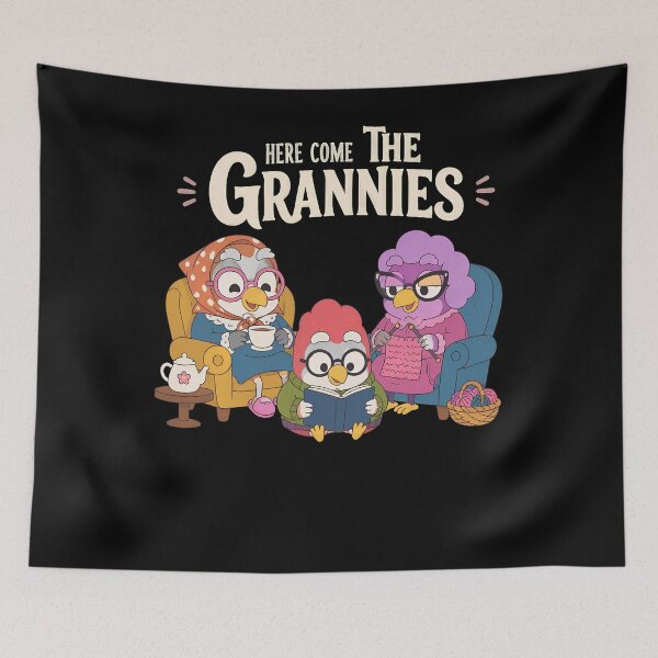 Item preview, Here Come The Grannies Bluey Style Dog designed and sold by visionnen.