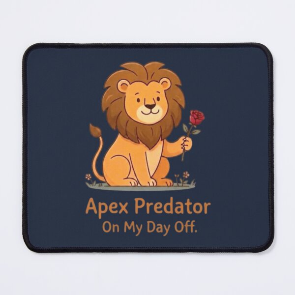 Item preview, Funny Apex Predator On My Day Off - Cute Retro Lion designed and sold by ANJ Creative Designs.