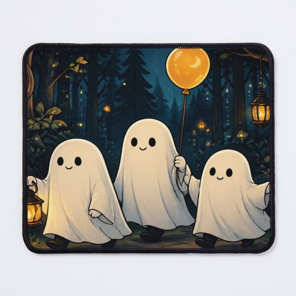 Item preview, Cute Sheet Ghosts Forest Stroll Spooky Art designed and sold by creativerooney.