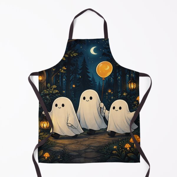 Item preview, Cute Sheet Ghosts Forest Stroll Spooky Art designed and sold by creativerooney.