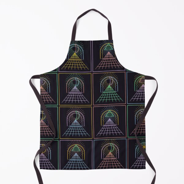 Item preview, Liminal Archways Sacred Geometry Cyber Grid Pastel Neon Pattern designed and sold by KungPowUnicorn.
