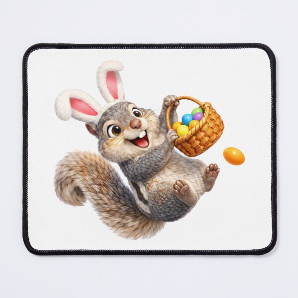 Item preview, Eastern Gray Squirrel Easter Bunny designed and sold by Sillytoe.