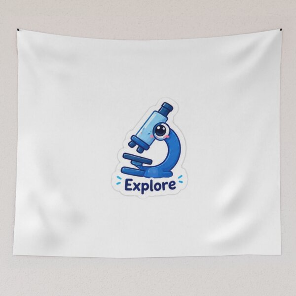 Item preview, Cute Microscope Explore Science Sticker designed and sold by LearnFunStore.