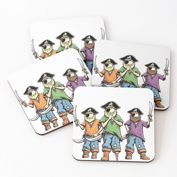 Item preview, Budding buccaneers brandishing big blades blatantly  designed and sold by Glenbobagins.