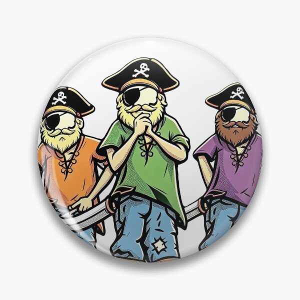 Item preview, Budding buccaneers brandishing big blades blatantly  designed and sold by Glenbobagins.
