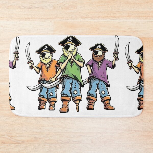 Item preview, Budding buccaneers brandishing big blades blatantly  designed and sold by Glenbobagins.