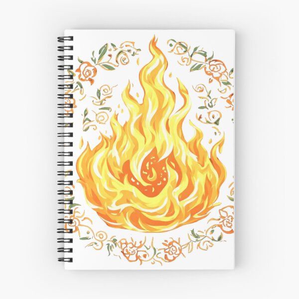 Item preview, Flaming Rose Floral Fire designed and sold by Shivamartwark.