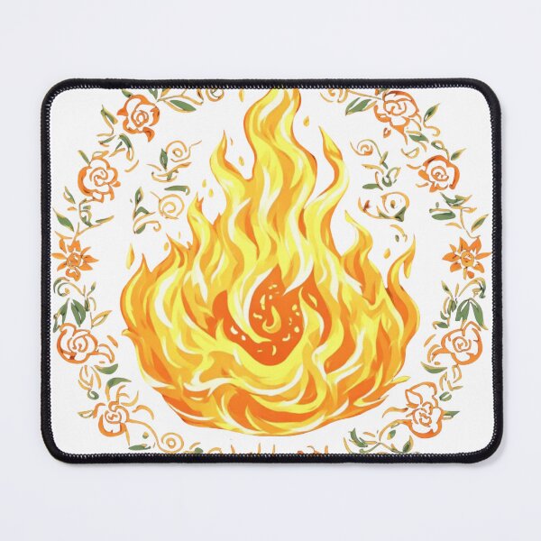 Item preview, Flaming Rose Floral Fire designed and sold by Shivamartwark.