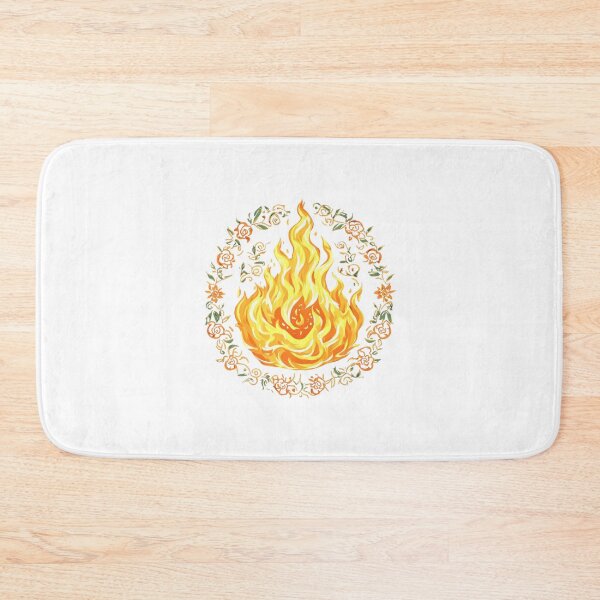 Item preview, Flaming Rose Floral Fire designed and sold by Shivamartwark.