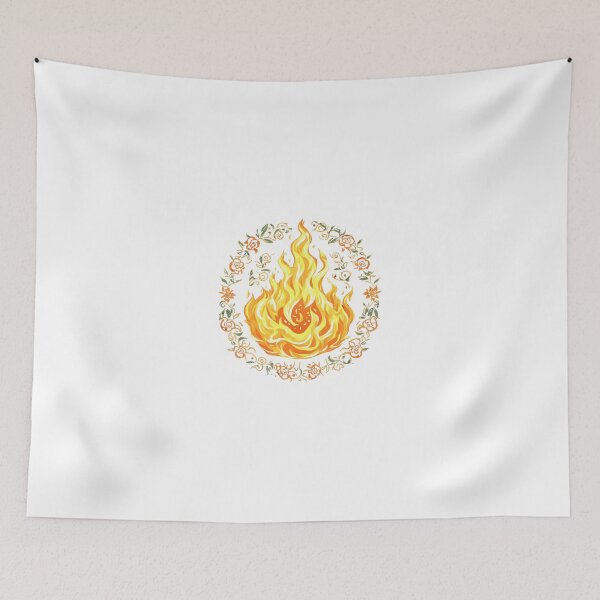 Item preview, Flaming Rose Floral Fire designed and sold by Shivamartwark.