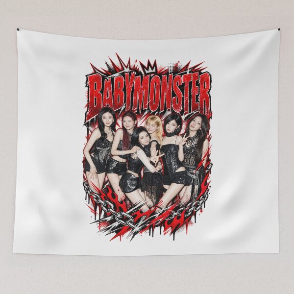 Item preview, Red and Black Gothic Art BABYMONSTER World Tour designed and sold by Valereekmerch.