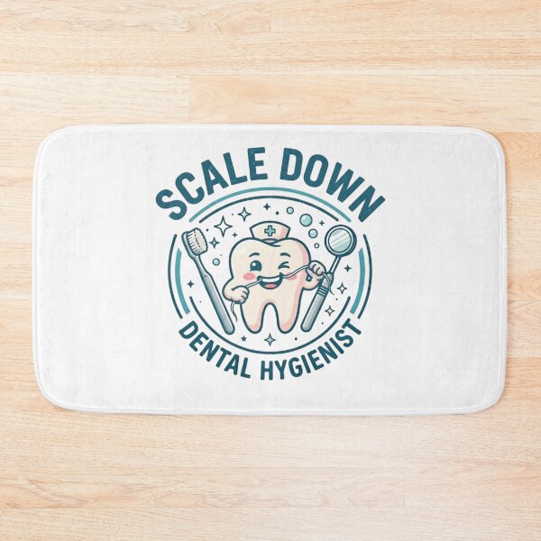 Item preview, Scale Down Smile On Cute Dental Hygienist Dental Assistant Design designed and sold by KreatoLab.