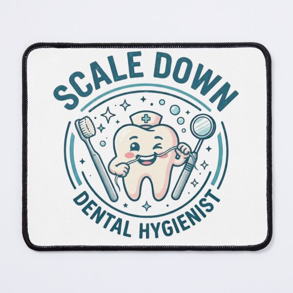 Item preview, Scale Down Smile On Cute Dental Hygienist Dental Assistant Design designed and sold by KreatoLab.