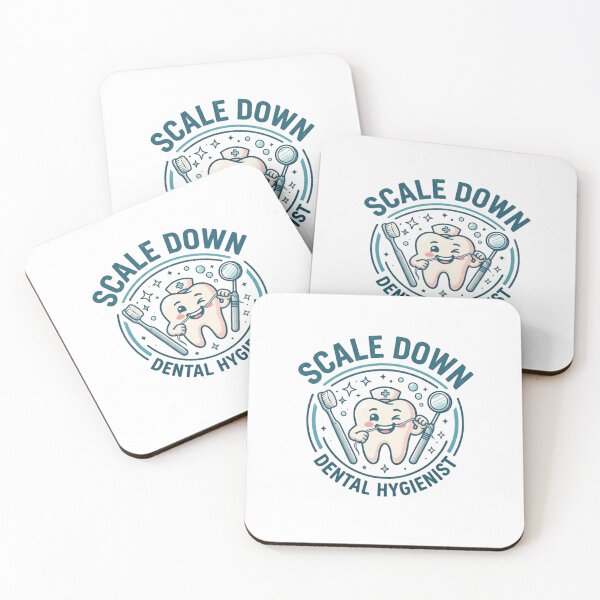 Item preview, Scale Down Smile On Cute Dental Hygienist Dental Assistant Design designed and sold by KreatoLab.