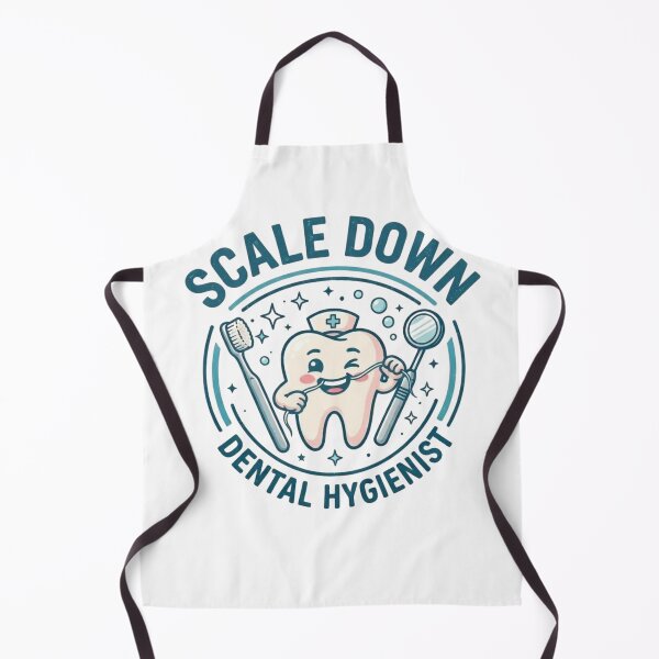 Item preview, Scale Down Smile On Cute Dental Hygienist Dental Assistant Design designed and sold by KreatoLab.