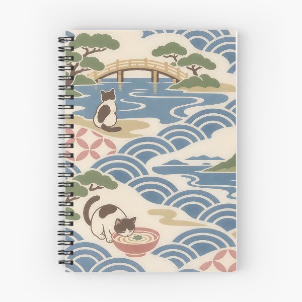 Item preview, Japanese Cat Pattern – Kagawa Udon and Gardens designed and sold by DAYAMA Japan.