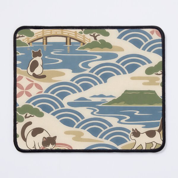 Item preview, Japanese Cat Pattern – Kagawa Udon and Gardens designed and sold by DAYAMA Japan.