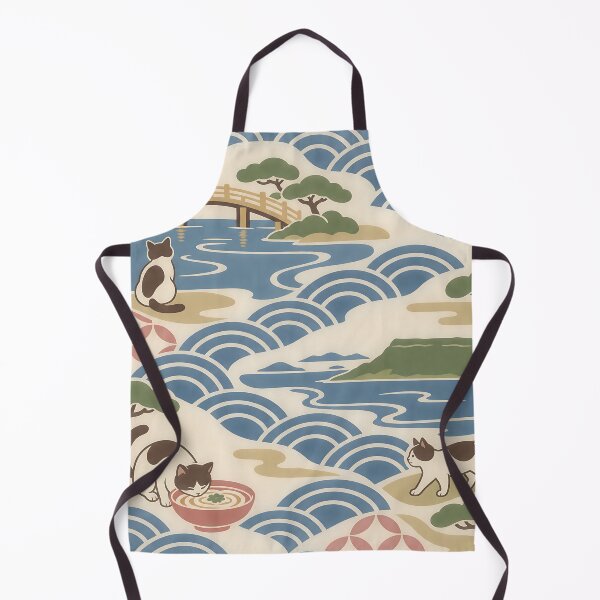 Item preview, Japanese Cat Pattern – Kagawa Udon and Gardens designed and sold by DAYAMA Japan.