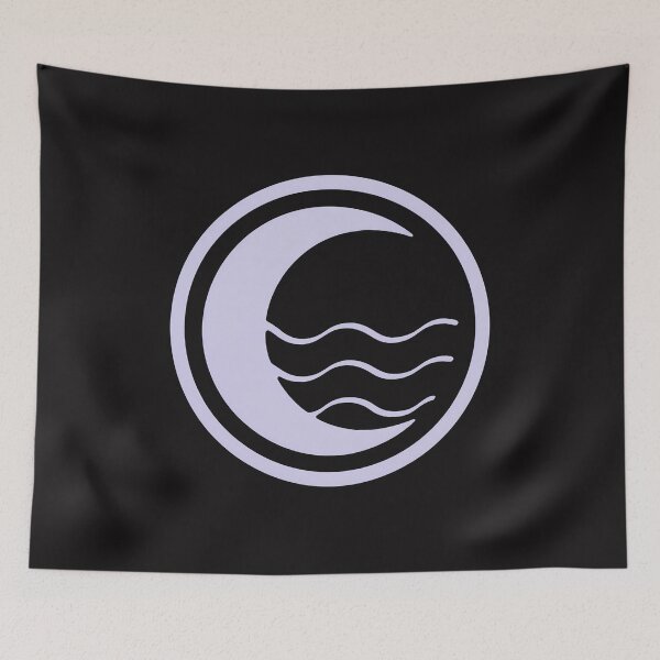 Item preview, Moon Waves Emblem Minimalist  designed and sold by Jerryively.