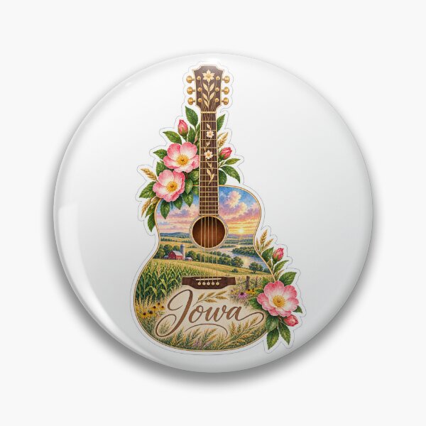 Item preview, Iowa Golden Countryside Guitar designed and sold by Whimspired By Paxx.