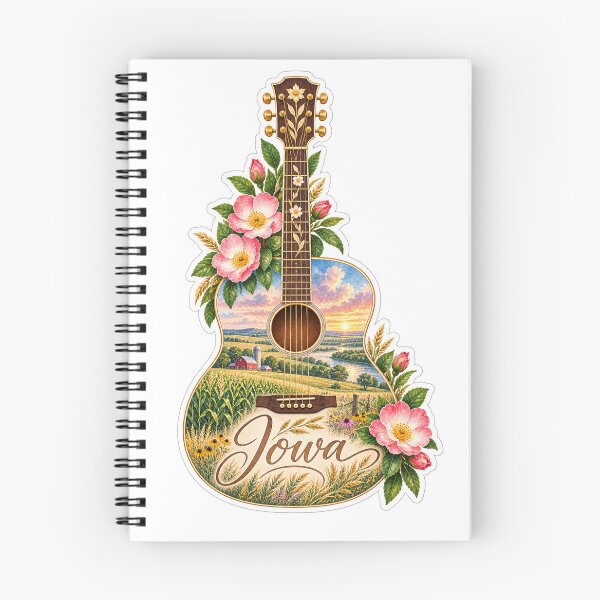 Item preview, Iowa Golden Countryside Guitar designed and sold by Whimspired By Paxx.