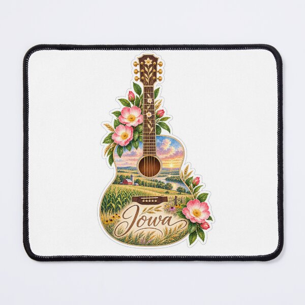 Item preview, Iowa Golden Countryside Guitar designed and sold by Whimspired By Paxx.
