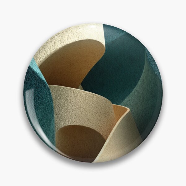 Item preview, Abstract Curved Textured Shapes In Teal designed and sold by Aliforall.