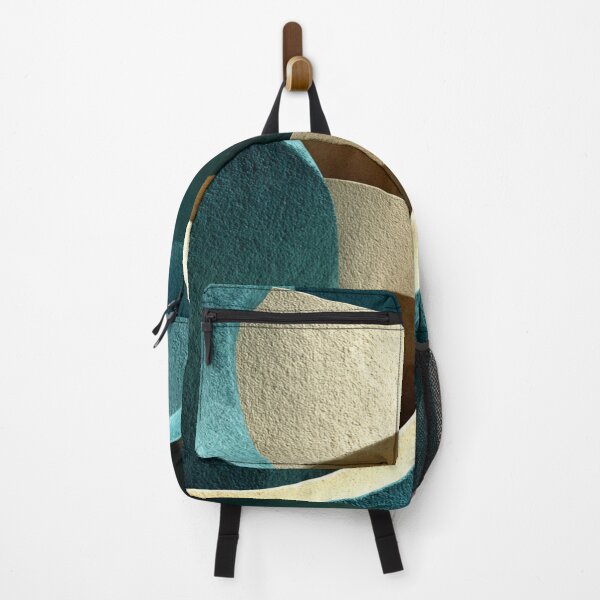 Item preview, Abstract Curved Textured Shapes In Teal designed and sold by Aliforall.