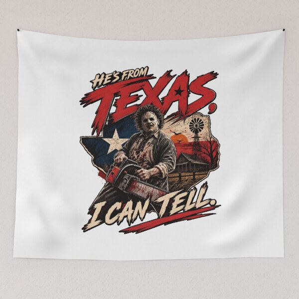 Item preview, Retro Horror Texas Chainsaw Killer  designed and sold by trada826.