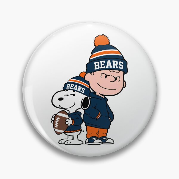 Item preview, Charlie Brown & Snoopy Chicago Bears Football Retro F191 designed and sold by GLUVY-THEME.