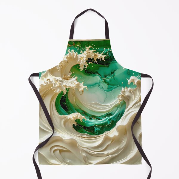 Item preview, Duality of White Ceramic and Jade Ocean designed and sold by Vicky Brago-Mitchell®.