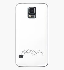 Mountain Range Line Drawing Case/Skin for Samsung Galaxy