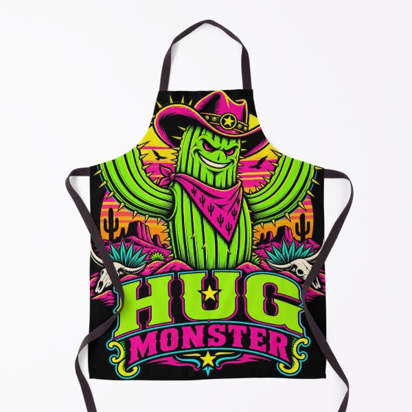Item preview, Hug Monster Cactus Cowboy – Neon Western Halloween designed and sold by JonelCrafts.