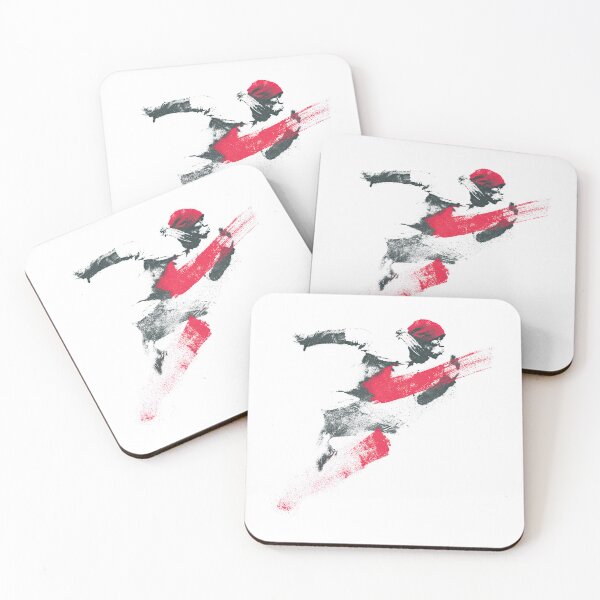 Item preview, Olympic Sprinter Exploding Out Of Blocks Urban Stencil designed and sold by EdvvinStudios.